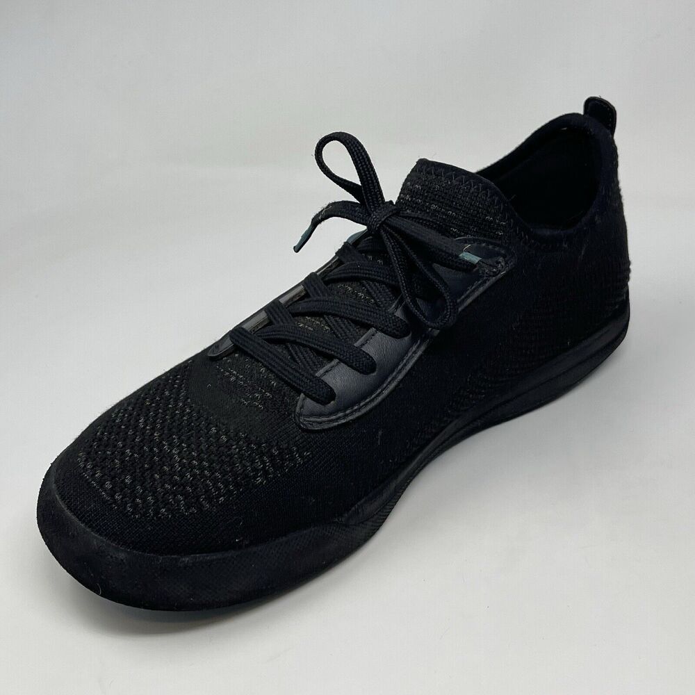 Vessi Weekend Sneakers Mens 10 Asphalt Black Fabric Waterproof Vegan Comfort - Picture 5 of 16